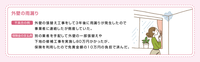 外壁の雨漏り