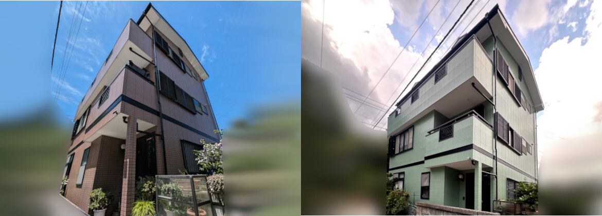 相模原市中央区  長瀬様邸　外壁屋根塗装・ベランダ防水・帯板
