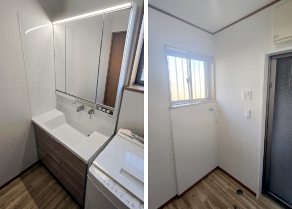 洗面改修工事　after