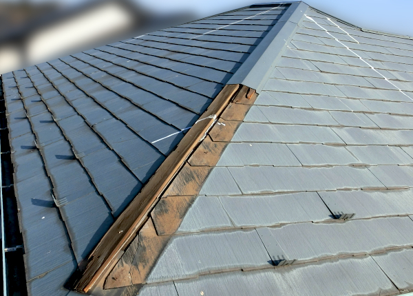 金属屋根葺き替え工事　before