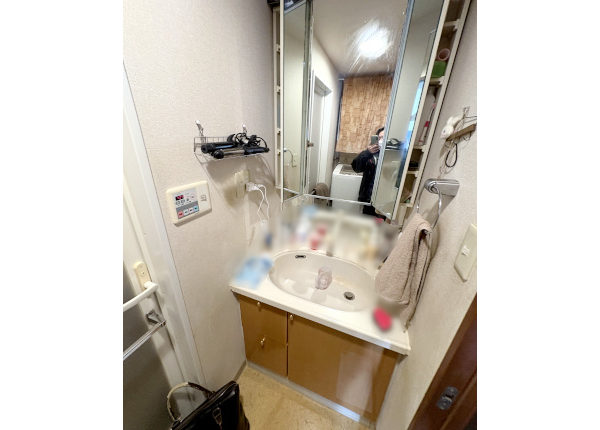 洗面改修工事　before