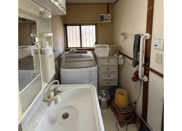 洗面改修工事　before